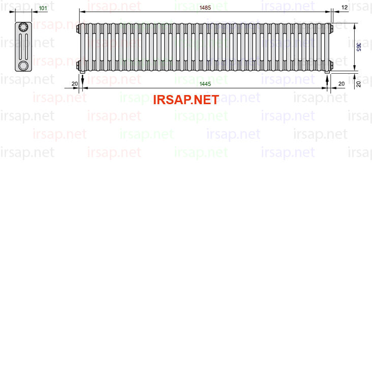 Радиатор IRSAP Tesi 30365/33 T16 CL 01